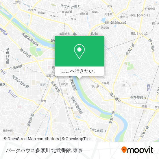 パークハウス多摩川 北弐番館地図
