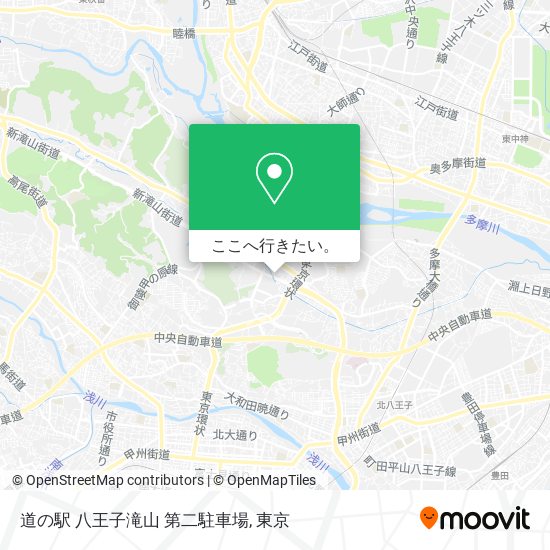 道の駅 八王子滝山 第二駐車場地図