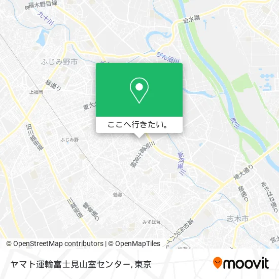ヤマト運輸富士見山室センター地図