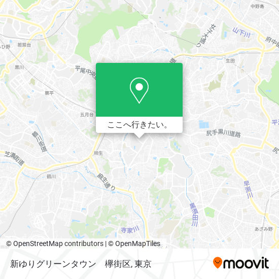 新ゆりグリーンタウン　欅街区地図