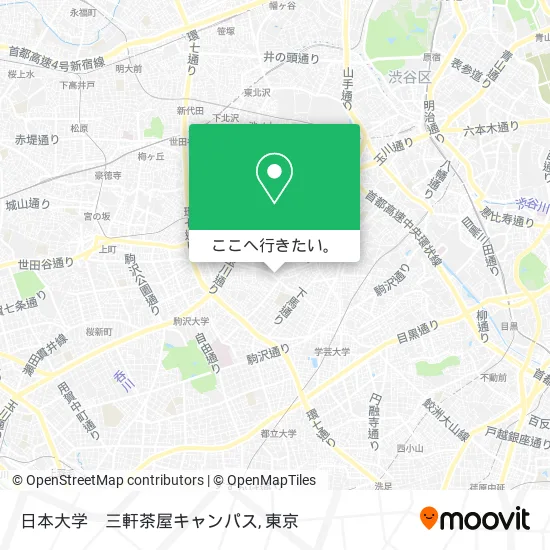 日本大学　三軒茶屋キャンパス地図