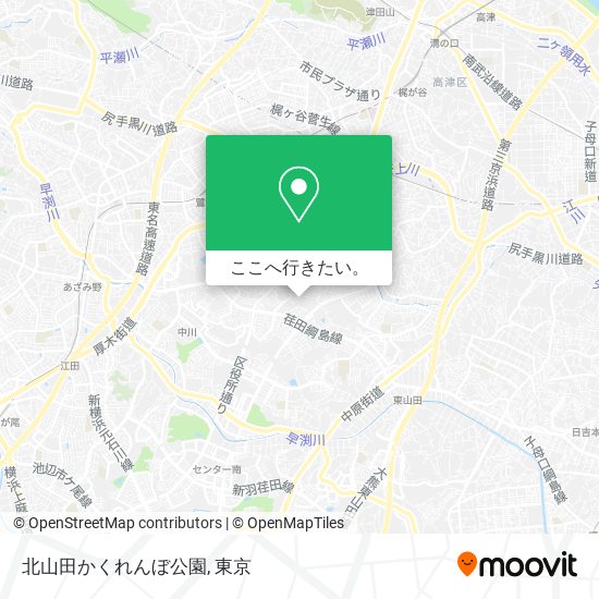 北山田かくれんぼ公園地図
