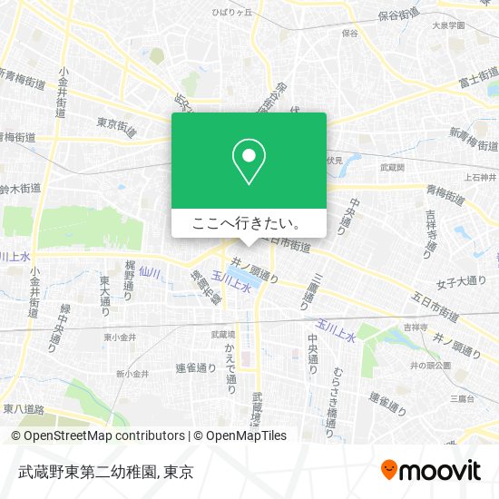 武蔵野東第二幼稚園地図