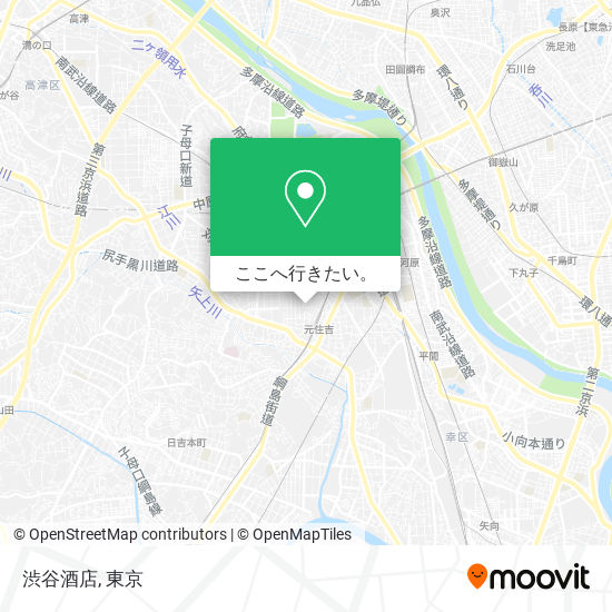 渋谷酒店地図