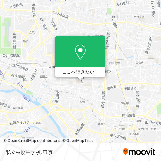 私立桐朋中学校地図