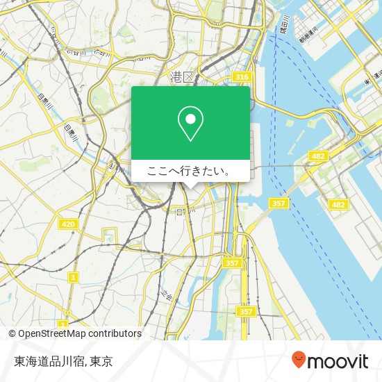 東海道品川宿地図