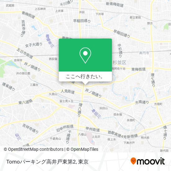 Tomoパーキング高井戸東第2地図