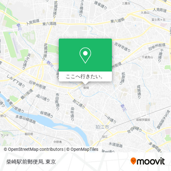 柴崎駅前郵便局地図
