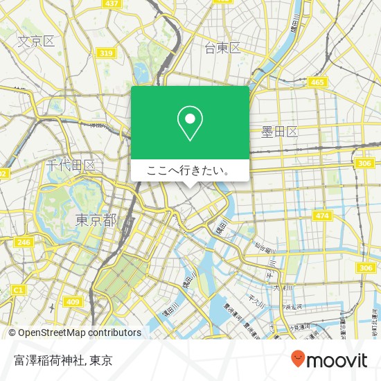 富澤稲荷神社地図