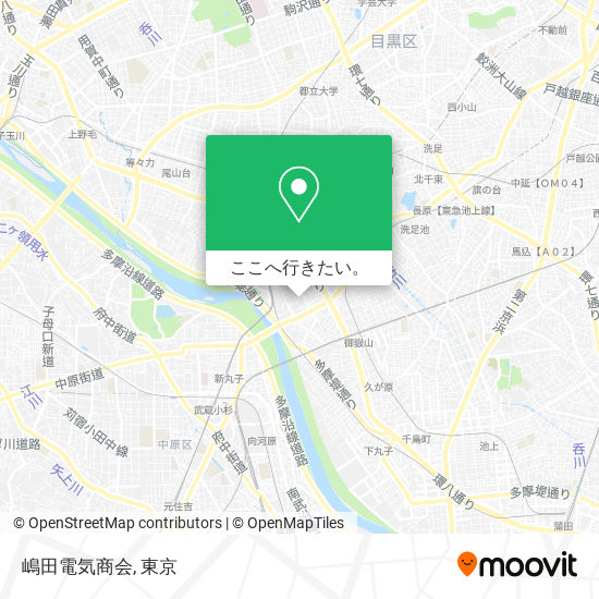 嶋田電気商会地図