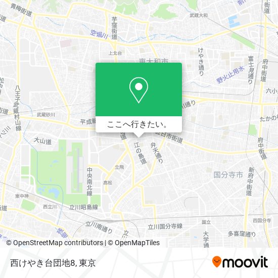 西けやき台団地8地図