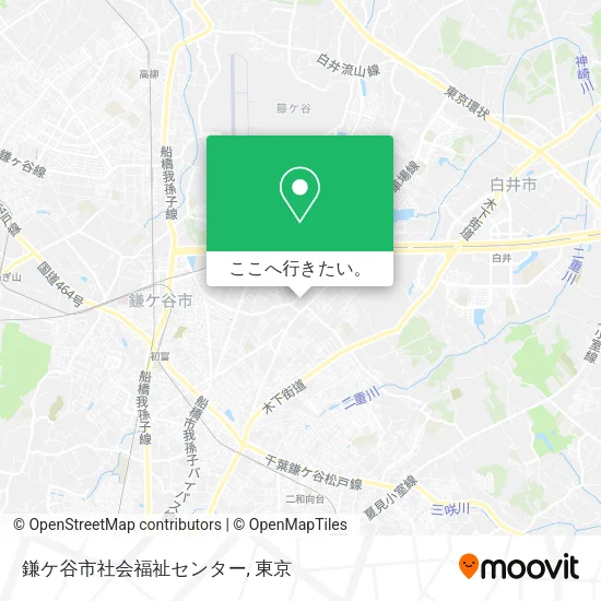 鎌ケ谷市社会福祉センター地図