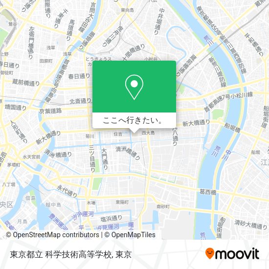 東京都立 科学技術高等学校地図