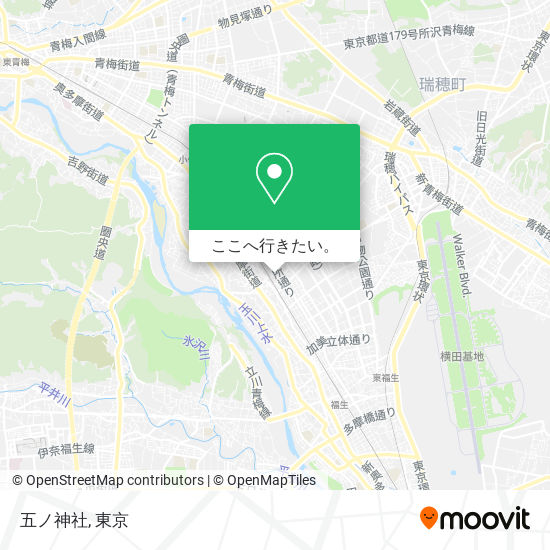 五ノ神社地図