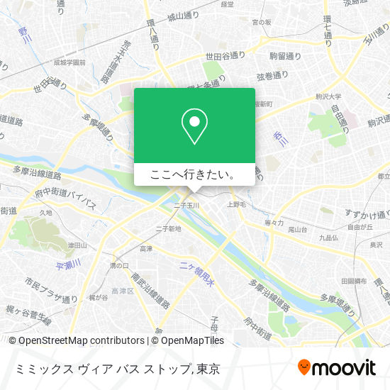 ミミックス ヴィア バス ストップ地図