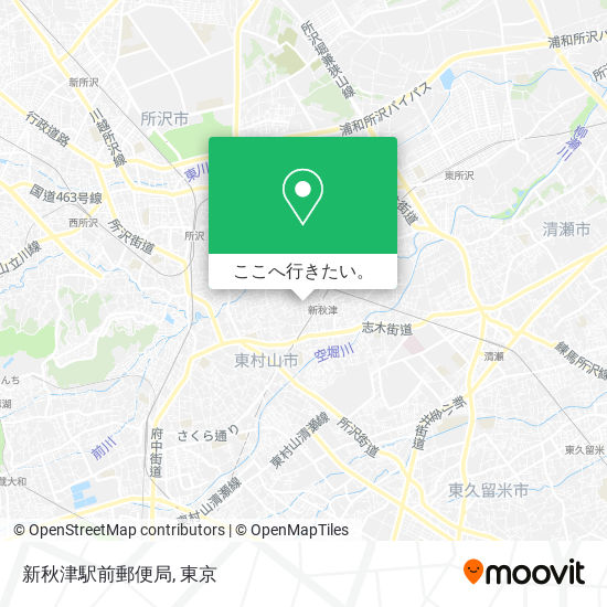 新秋津駅前郵便局地図