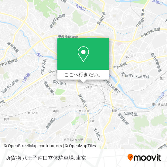 Jr貨物 八王子南口立体駐車場地図