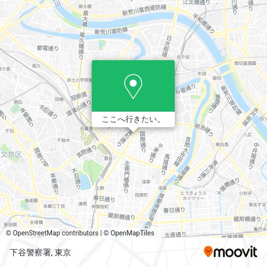 下谷警察署地図