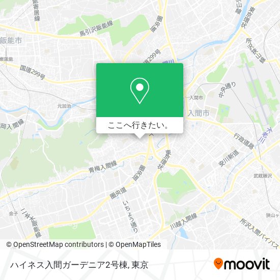 ハイネス入間ガーデニア2号棟地図