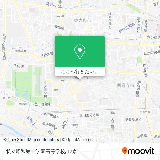 私立昭和第一学園高等学校地図