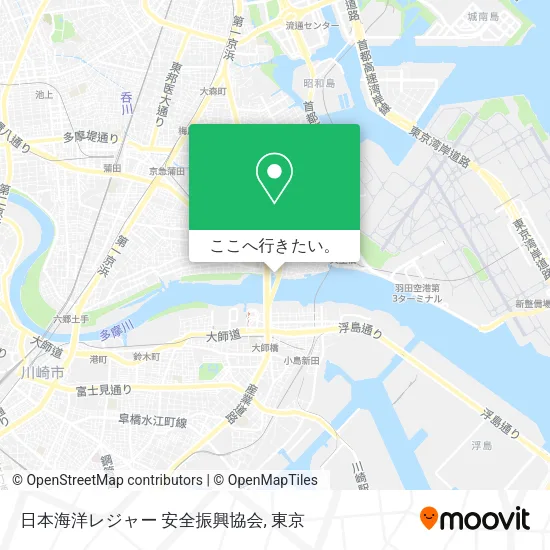 日本海洋レジャー 安全振興協会地図