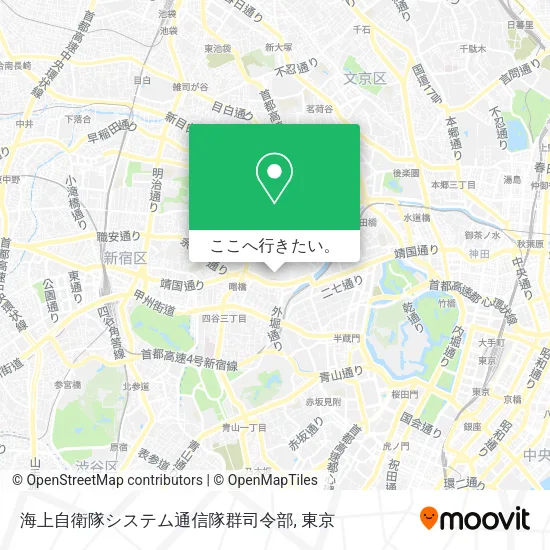 海上自衛隊システム通信隊群司令部地図