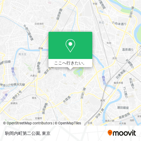 駒岡内町第二公園地図
