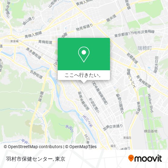 羽村市保健センター地図