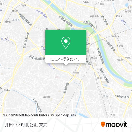 井田中ノ町北公園地図