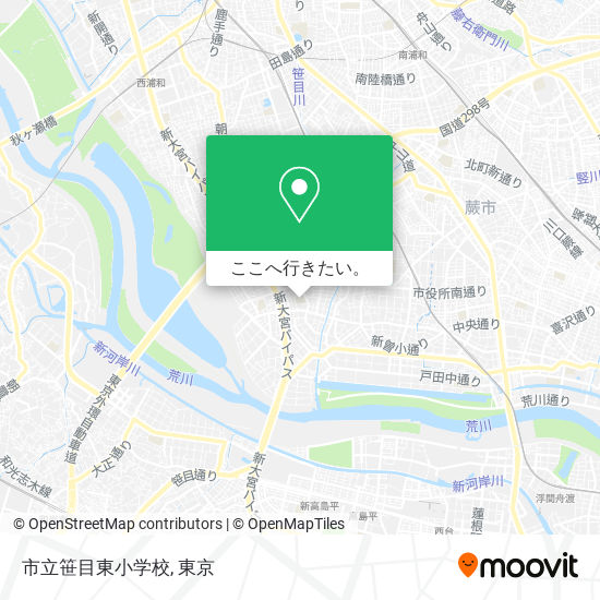 市立笹目東小学校地図