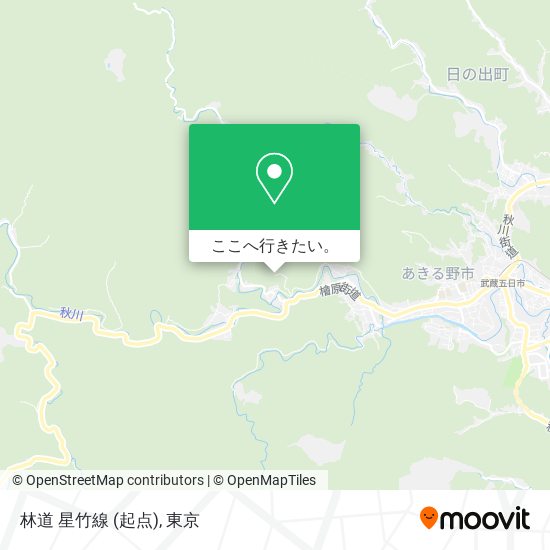 林道 星竹線 (起点)地図