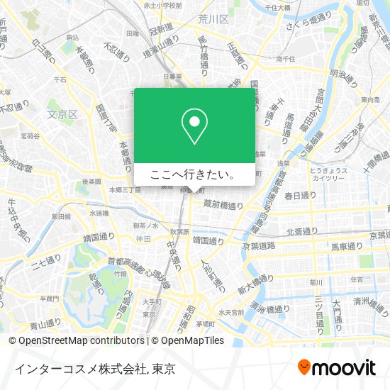 インターコスメ株式会社地図