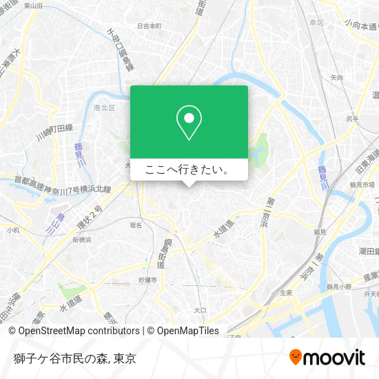 獅子ケ谷市民の森地図