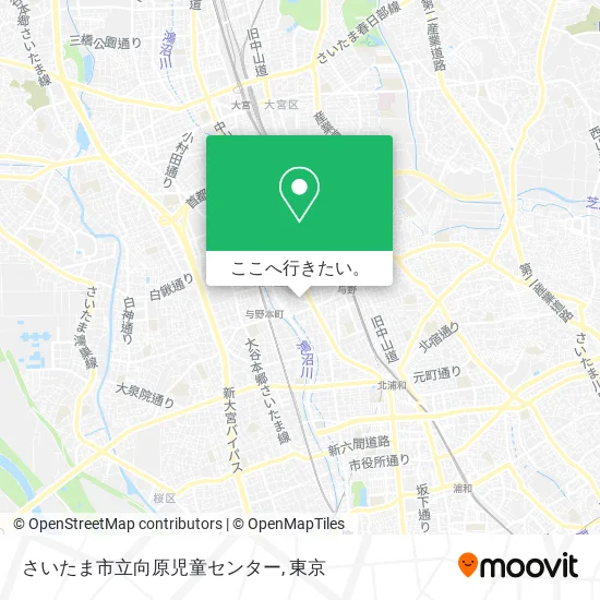 さいたま市立向原児童センター地図