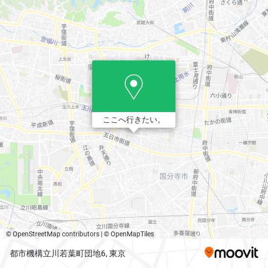 都市機構立川若葉町団地6地図