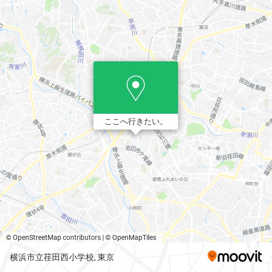 横浜市立荏田西小学校地図