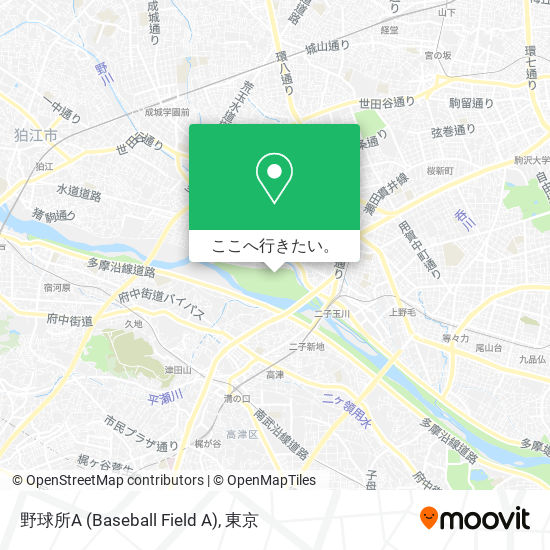 野球所A (Baseball Field A)地図