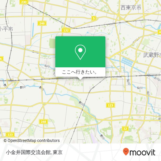 小金井国際交流会館地図