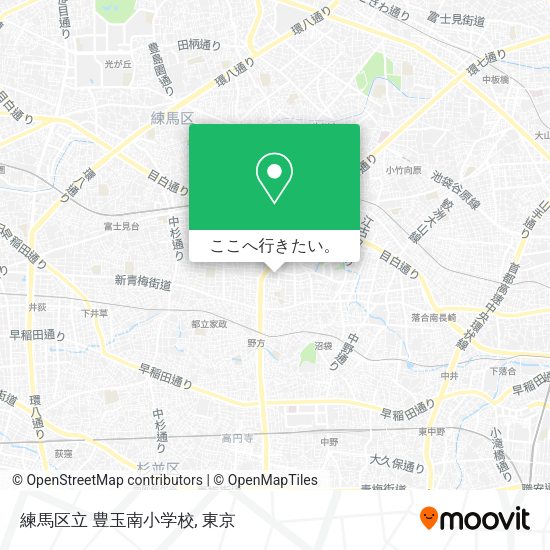 練馬区立 豊玉南小学校地図