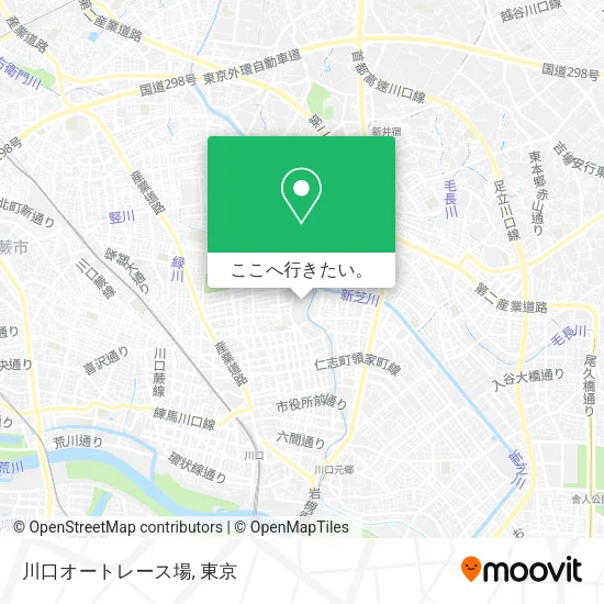川口オートレース場地図