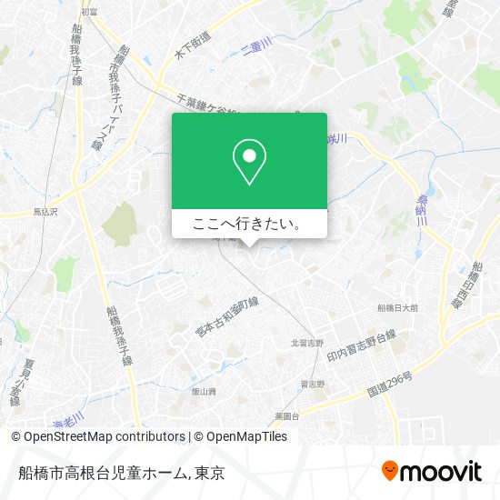 船橋市高根台児童ホーム地図