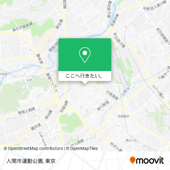 入間市運動公園地図