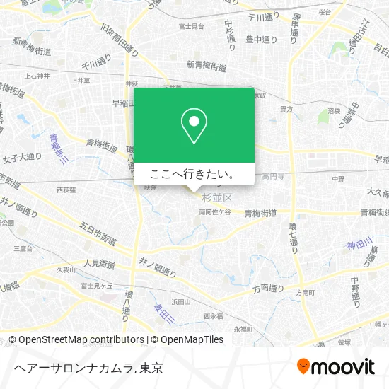ヘアーサロンナカムラ地図