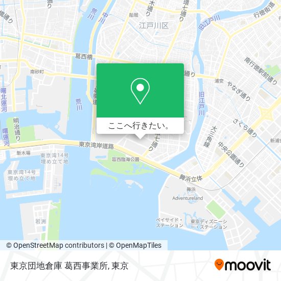 東京団地倉庫 葛西事業所地図