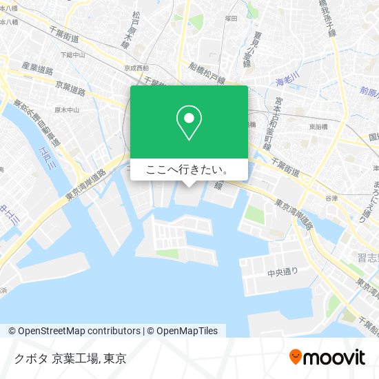 クボタ 京葉工場地図