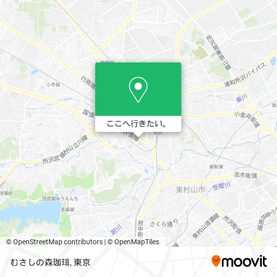 むさしの森珈琲地図