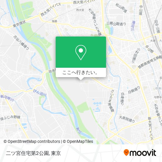 二ツ宮住宅第2公園地図