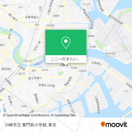 川崎市立 東門前小学校地図