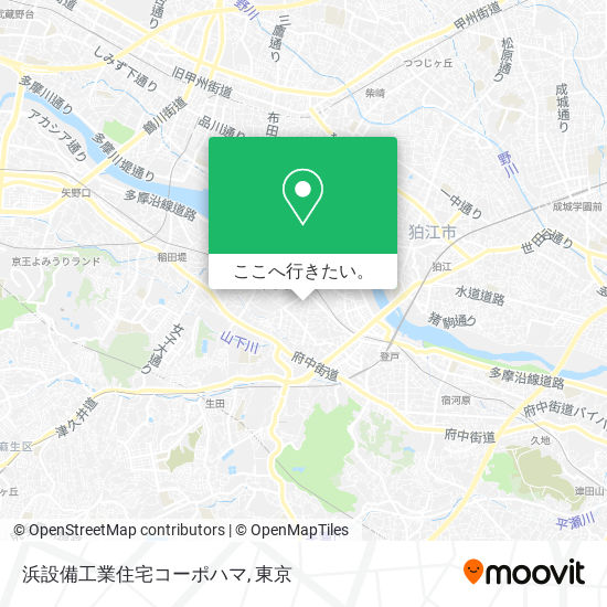 浜設備工業住宅コーポハマ地図