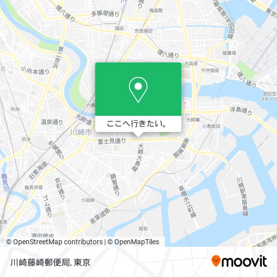 川崎藤崎郵便局地図